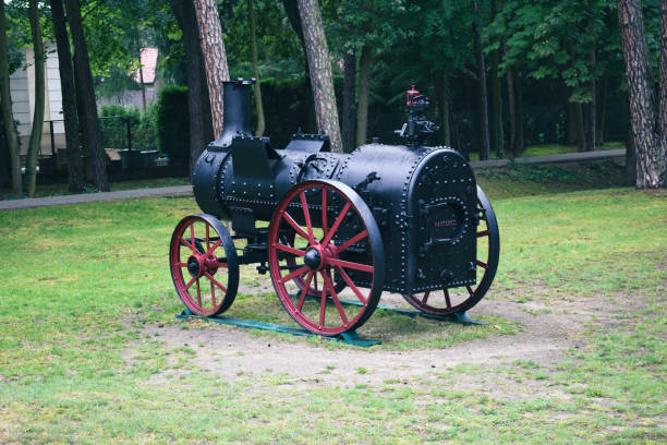 istock Locomotive monument in a park 1329055934
