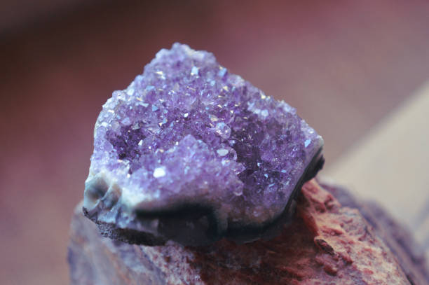 istock Amethyst crystal quartz specimen on collection 1329058606
