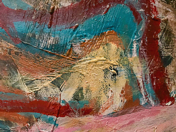 istock acrylic paint textures, impasto, hand painted on canvas 1329059524