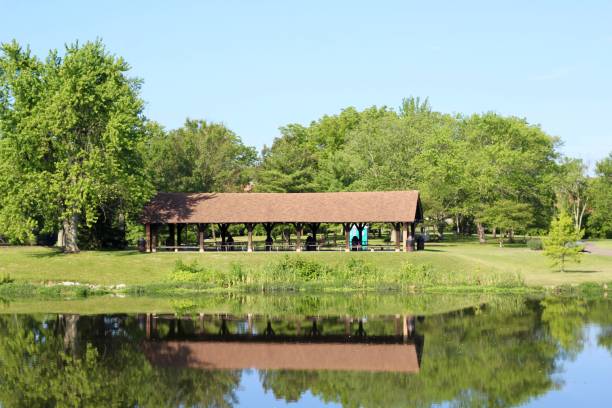 istock Wood Building at the Lake 1329059855