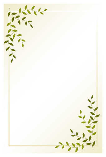 Postcard in mourning. Simple grass background.