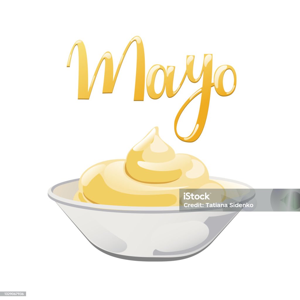 Mayonnaise Script Mayonnaise Label With Sauce Splash Stock Illustration - Download Image ...