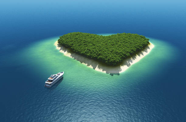 istock Heart in the sea. 1329069365