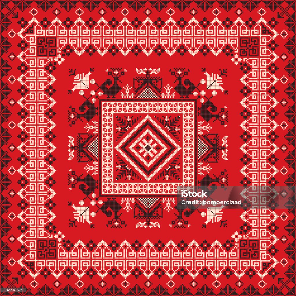 Moscow Pattern Russian Pattern 103 Stock Illustration - Download Image Now - Arts ...