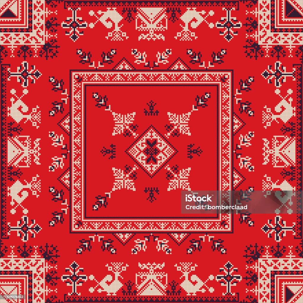 Moscow Pattern Russian Pattern 105 Stock Illustration - Download Image Now - Arts ...