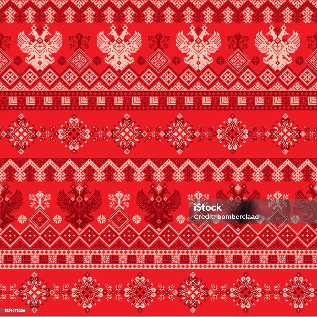 Moscow Pattern Russian Pattern 43 Stock Illustration - Download Image Now - Arts ...