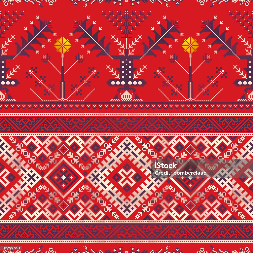 Moscow Pattern Russian Pattern 74 Stock Illustration - Download Image Now - Arts ...