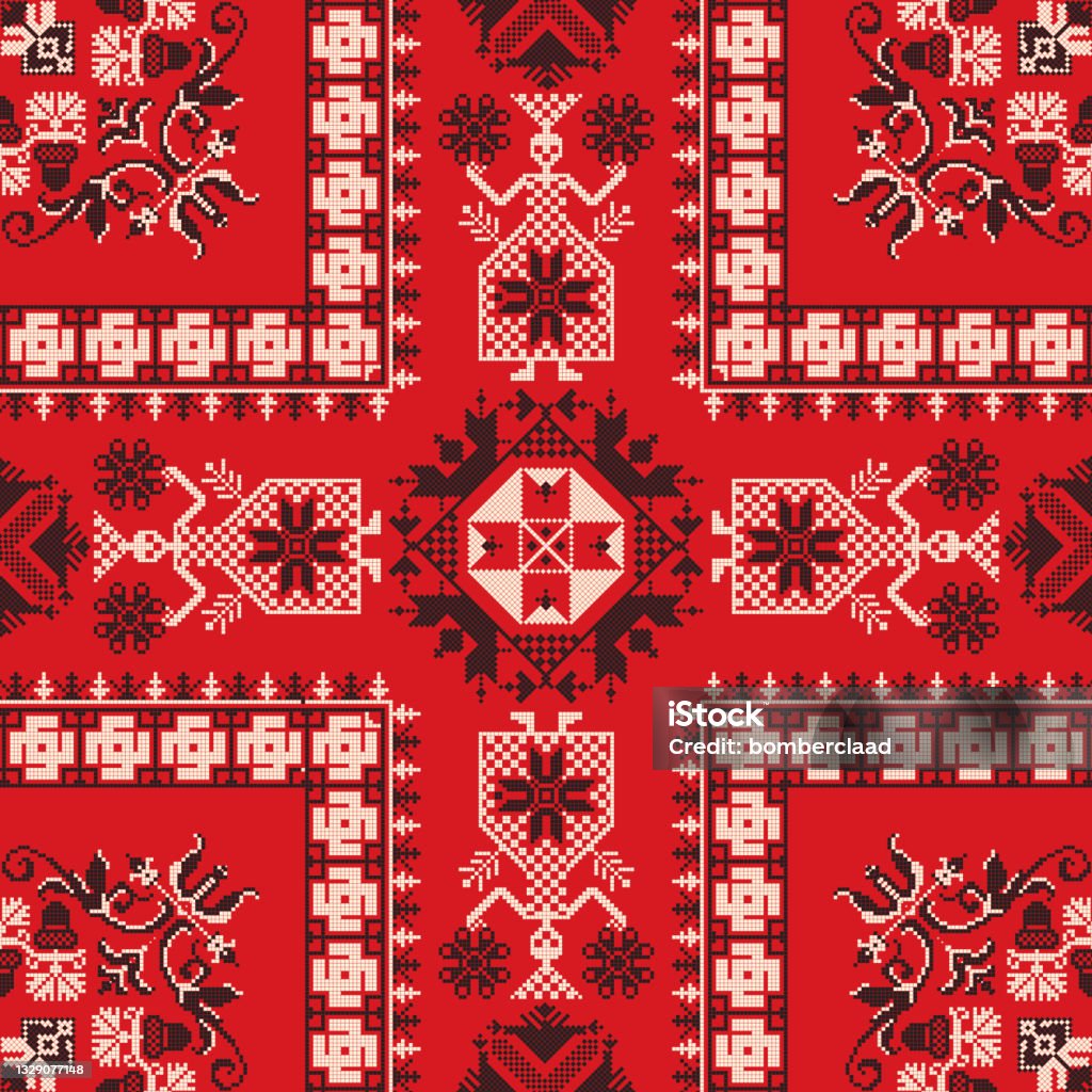Moscow Pattern Russian Pattern 86 Stock Illustration - Download Image Now - Arts ...