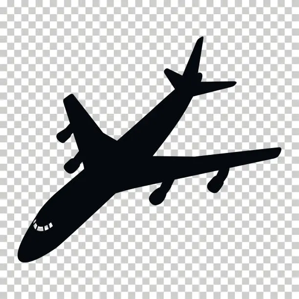 Vector illustration of Airplane icon