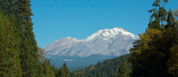 View of Mt. Shasta stock photo