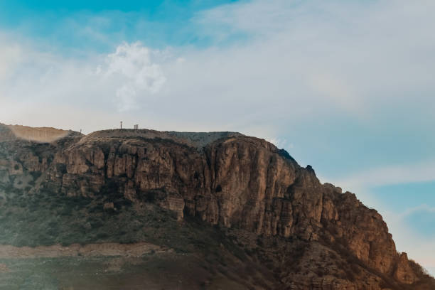 istock mountain landscape with blue sky and clouds 1329088057