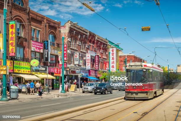 Chinatown Downtown Toronto Canada Stock Photo - Download Image Now - Toronto, Chinatown, Chinese Language