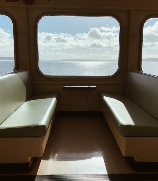 istock Looking out window of ferry boat; Seattle, Washington 1329106788