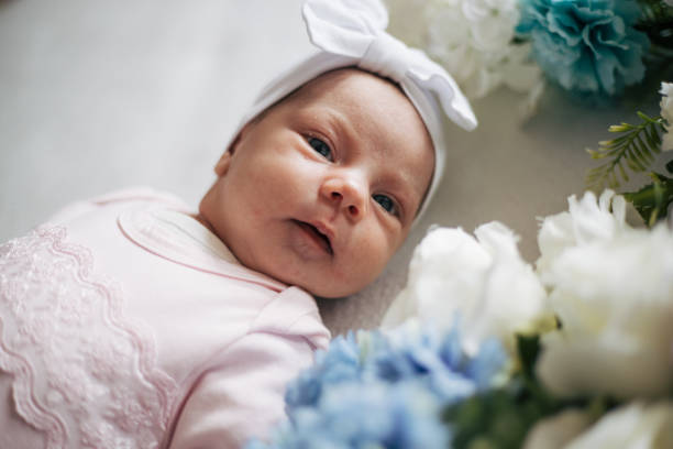 istock Cute Baby Girl 1329107437