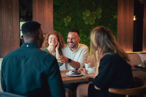 istock Having friends who bring fun at the table 1329107961