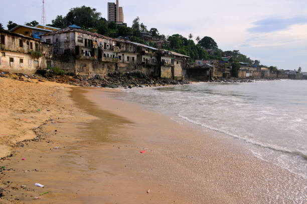istock Beach and waterfront buildings, Monrovia, Liberia 1329111585
