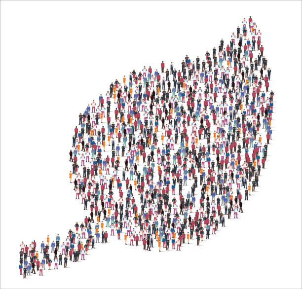 istock People and business group in the form of leaves symbol 1329129754