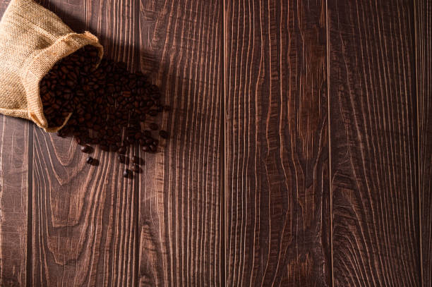 istock Love drinking coffee, coffee beans on the table 1329135253