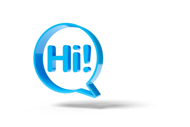 Speech balloon with the word \