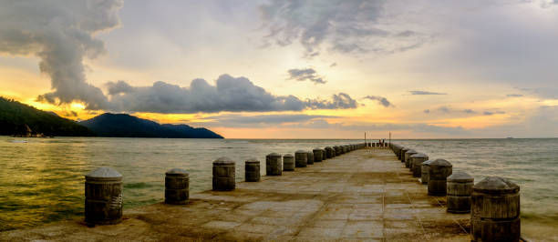 istock Beautiful Sunset Scape in Penang 1329137804