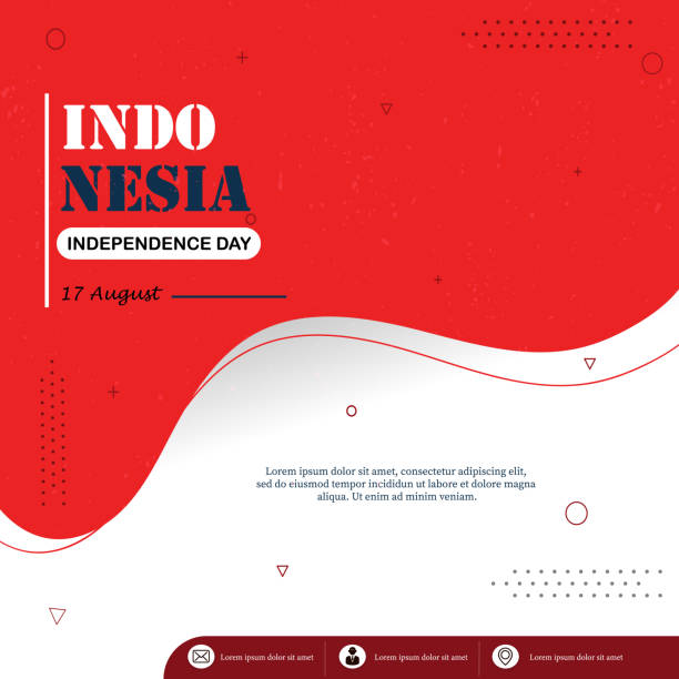 Indonesia's independence day background. Indonesia's independence day background. Number 17 stock illustrations