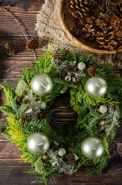 istock Christmas decoration wreath 1329151732