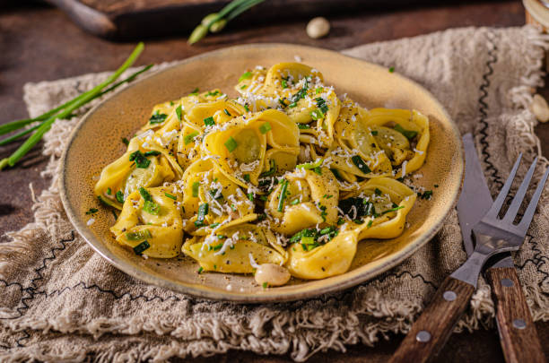 istock Tortellini with butter and nuts 1329152899