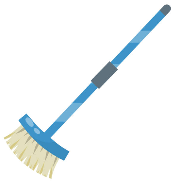 istock MOP for cleaning house. Object for homework with long handle. Cartoon flat illustration. 1329161214