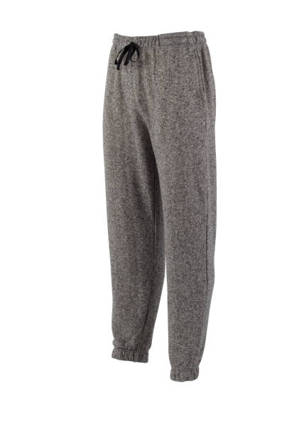 istock Dark gray sweatpants isolated on white 1329161335