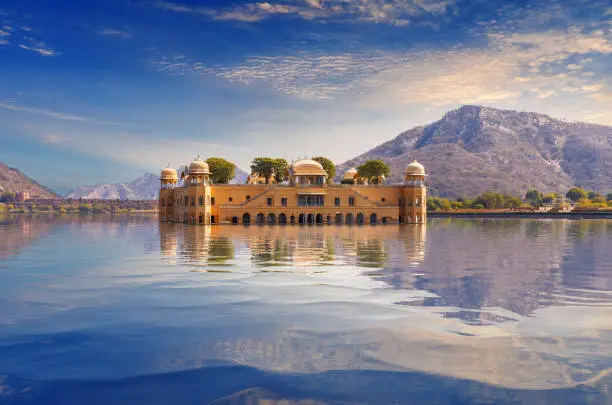 Jal Mahal, a famous water palace of Jaipur, India.
