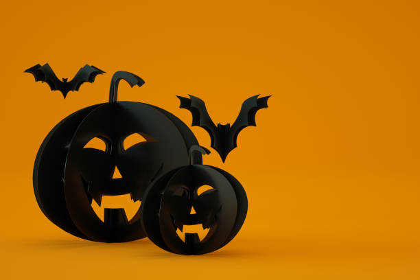 istock Halloween, Orange Color Background 1329165734