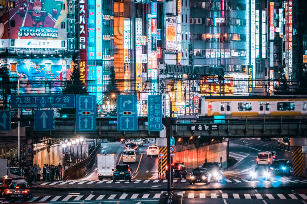 istock shinjuku station busy transportation rush hour 1329169962