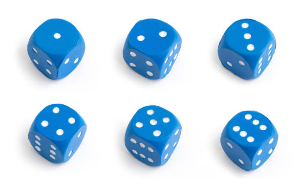 istock Cube dice with dots. Object for game isolated on white blackground. Gambling. 1329172029