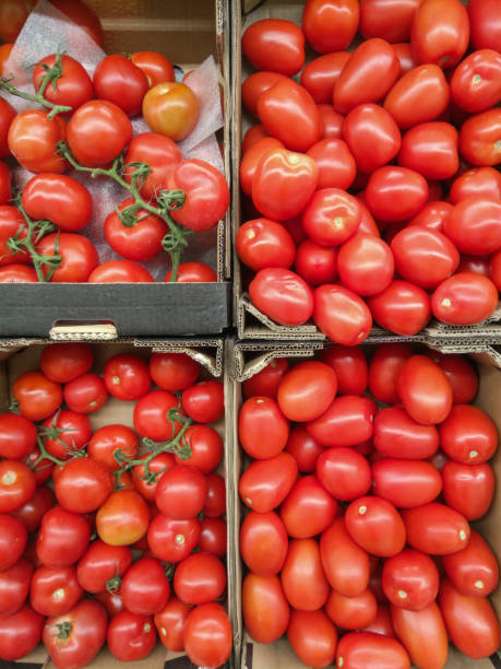 istock Organic Ripe Tomatoes in the Market 1329172123