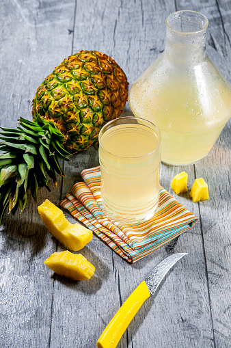 Squeezed Pineapple Water