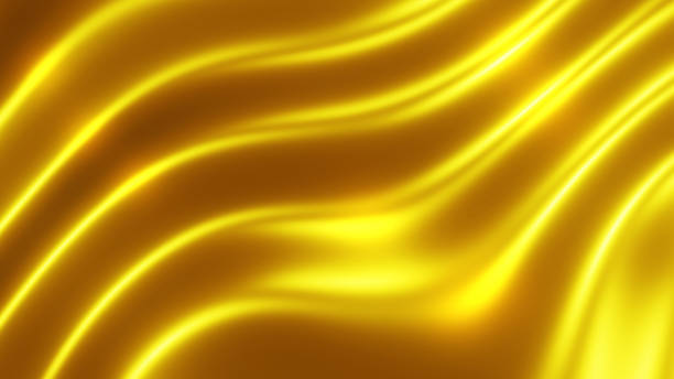 istock Gold metal texture with waves, liquid golden metallic 1329181663