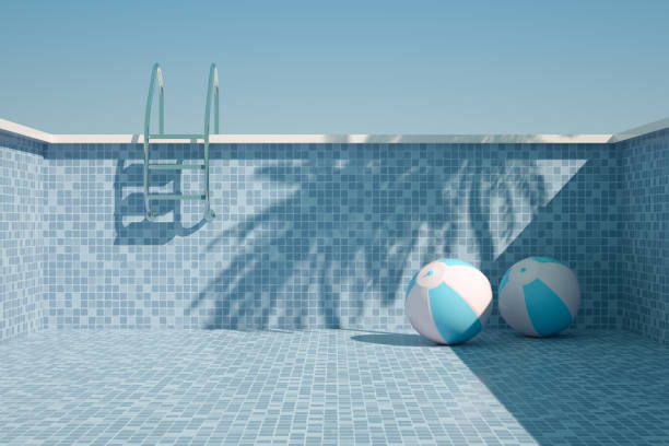 istock Empty Swimming Pool, Summer Holiday Travel Background 1329183432