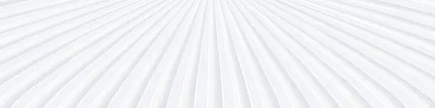 Vector illustration of Abstract white background with 3D waves pattern