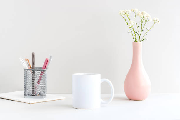 istock Mug mockup with stationery 1329185519