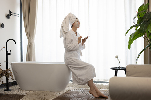 Asian women with facial mask