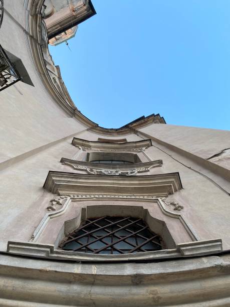 istock Catholic church view background 1329192458