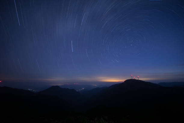 istock Gaoshan Wind Farm Starry Night 1329195216