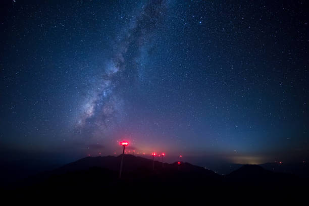 istock Gaoshan Wind Farm Starry Night 1329195285