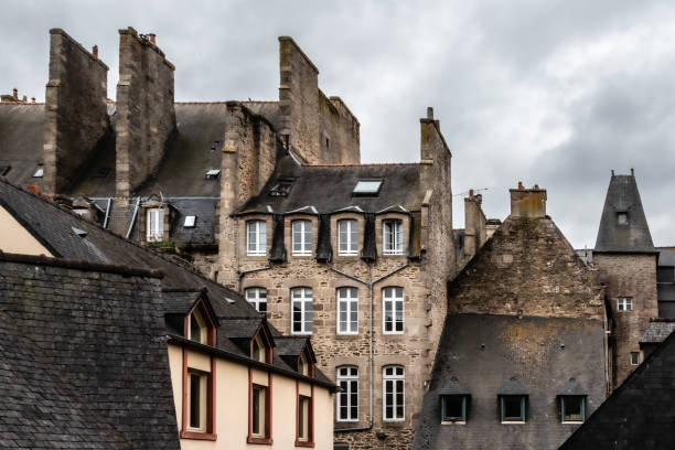 istock facade of an old house in Dinan, Brittany 1329203270