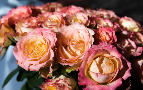 istock bouquet of orange roses 1329213518