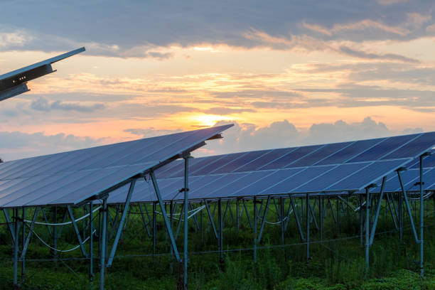 istock Solar power station in the sunset 1329214721