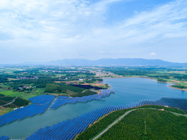 istock Aerial photography solar power 1329214754