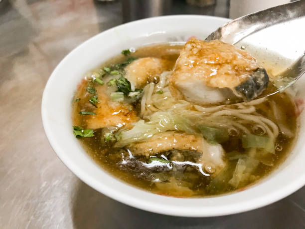 istock Taiwanese fried fish soup served in white bowl 1329218005