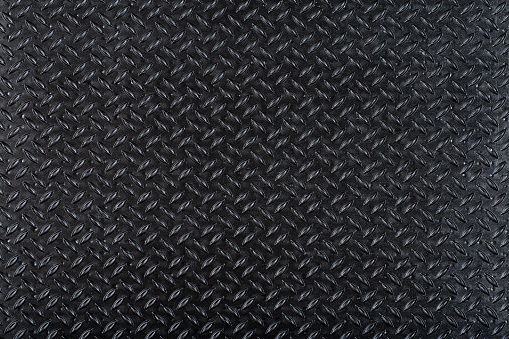 Rubber background. Black rubber grooved surface with background tread pattern.