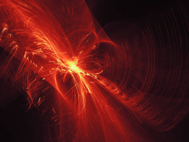istock Full Frame Illustrated Background of Red Yellow Fire Sparks on Black 1329224340
